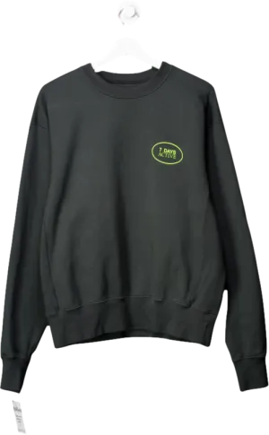 7 Days Active Green Crewneck Sweatshirt UK S