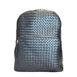 Backpack Unisex Intrecciato leather