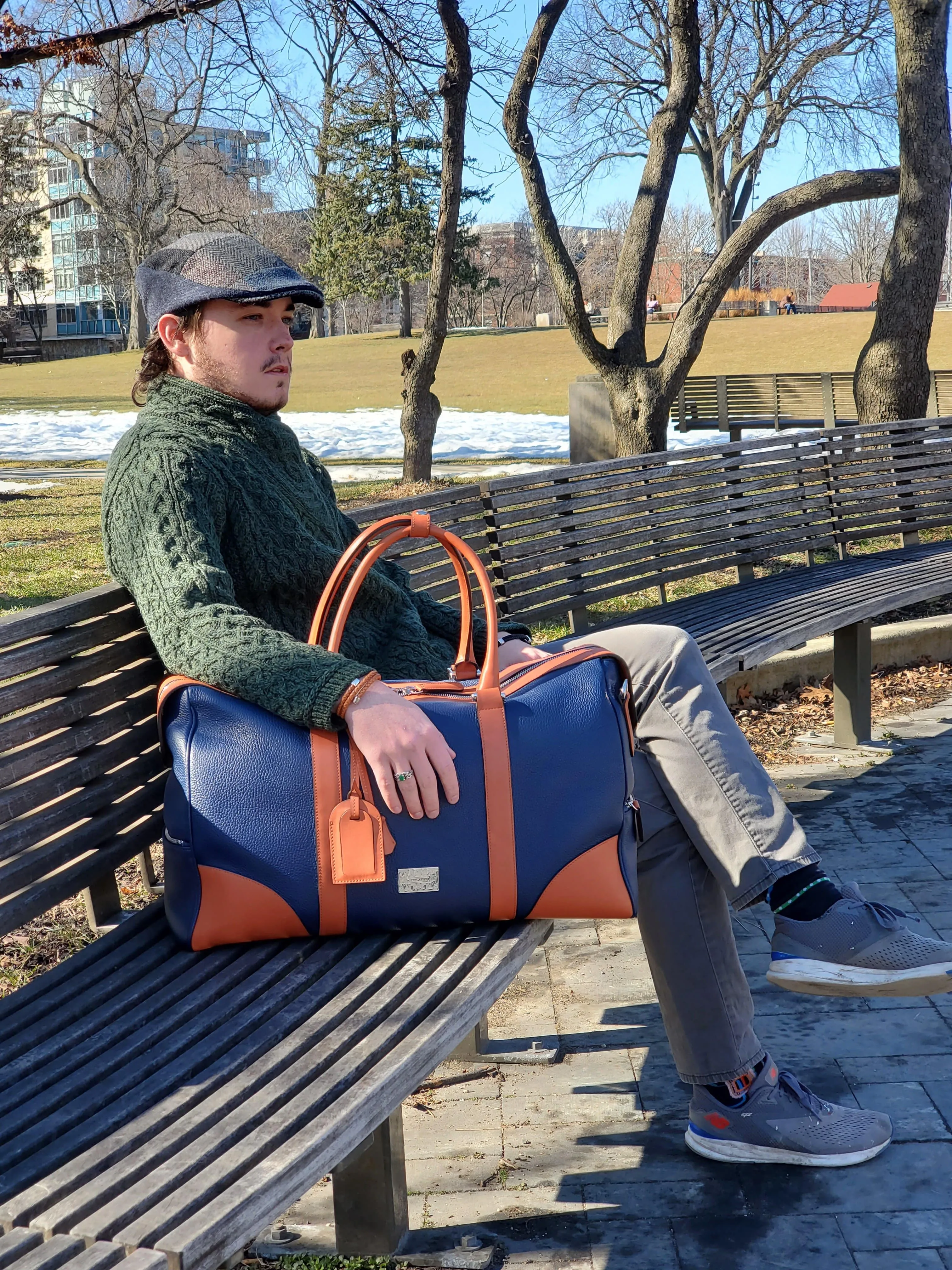 Bicolor Duffle Bag Laguna