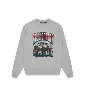 BIG CATCH CREWNECK - HEATHER GREY