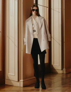 BORA AKSU Lapel Wool And Camel Hair-Blend Wool Coat