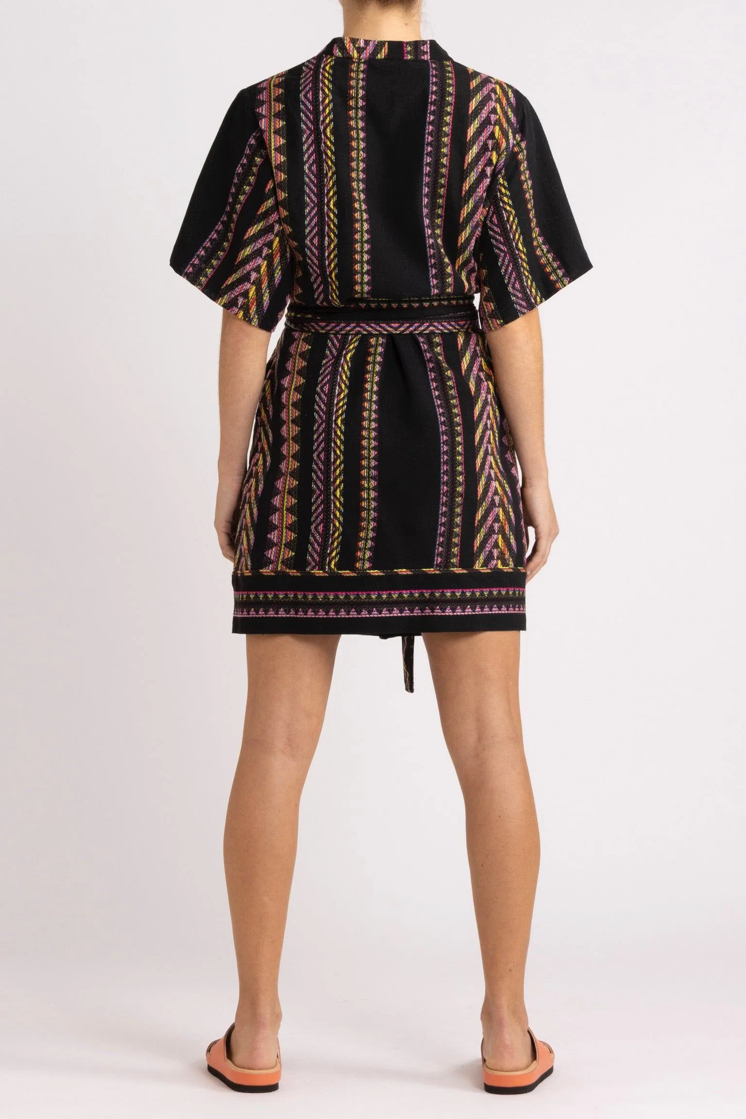 Bridie Kaleidoscope Stripe Short Dress