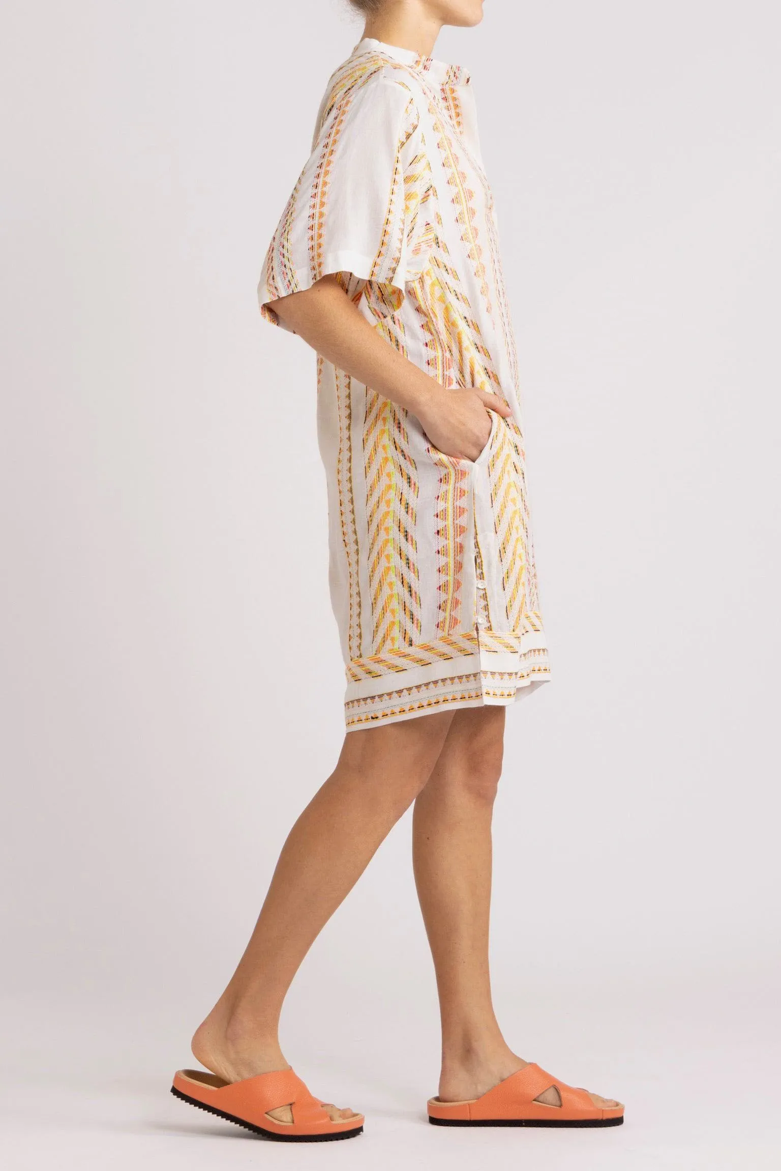 Bridie Kaleidoscope Stripe Short Dress