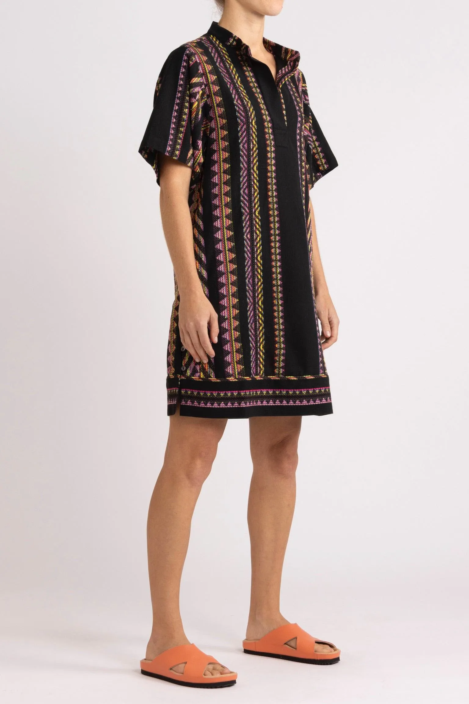 Bridie Kaleidoscope Stripe Short Dress