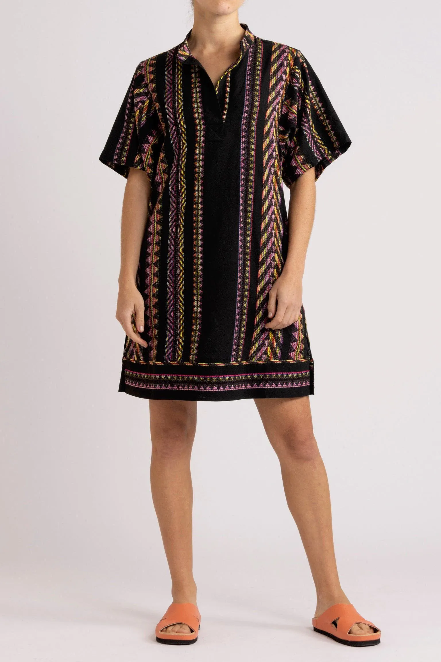 Bridie Kaleidoscope Stripe Short Dress
