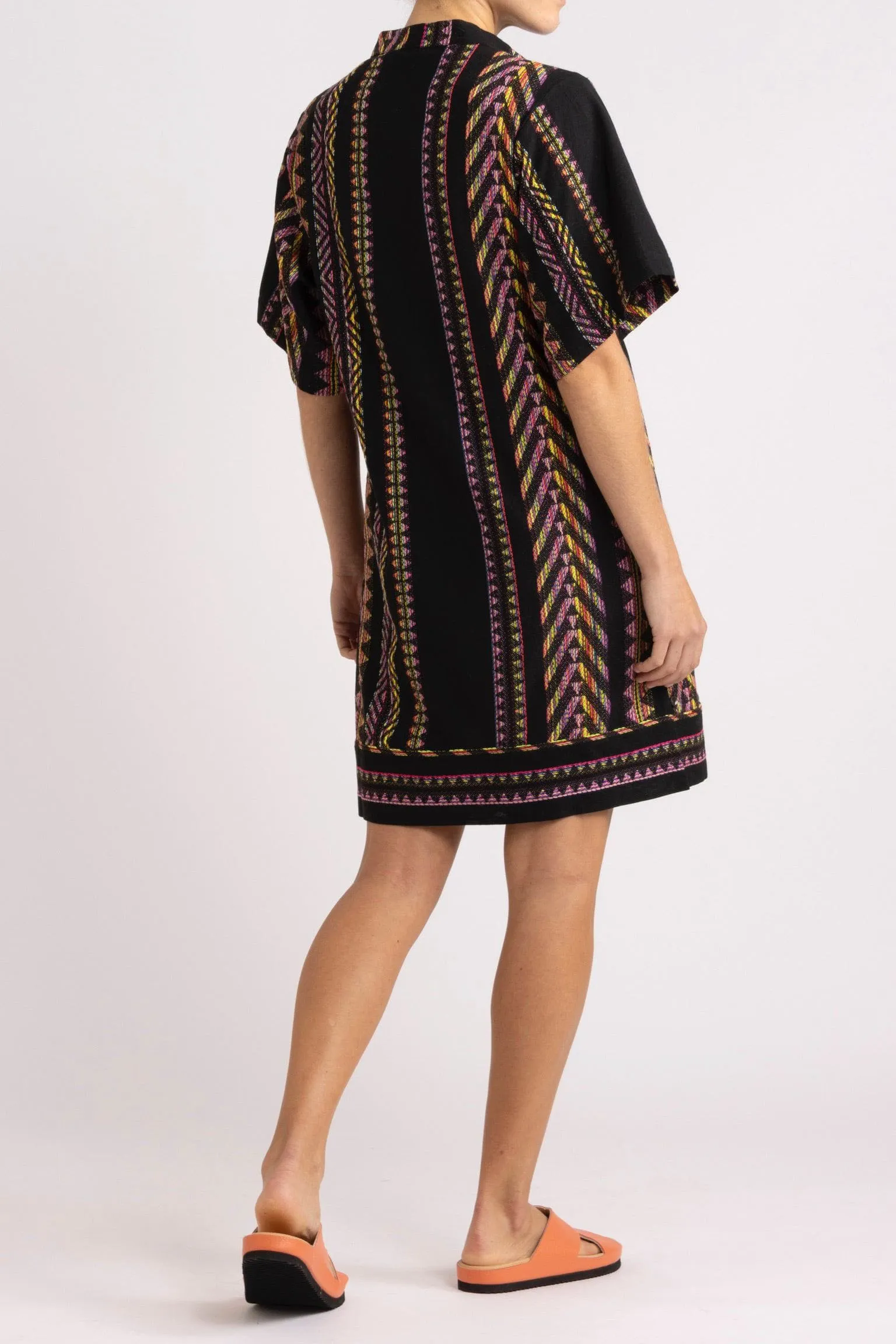 Bridie Kaleidoscope Stripe Short Dress