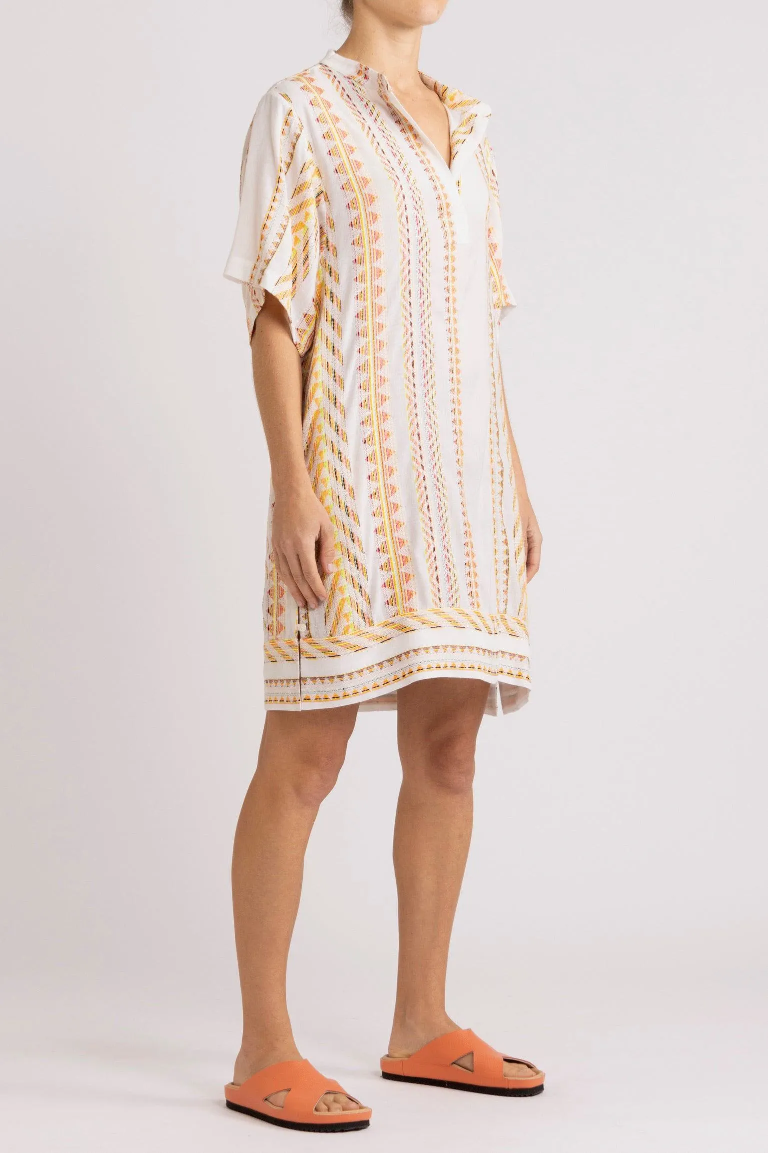 Bridie Kaleidoscope Stripe Short Dress