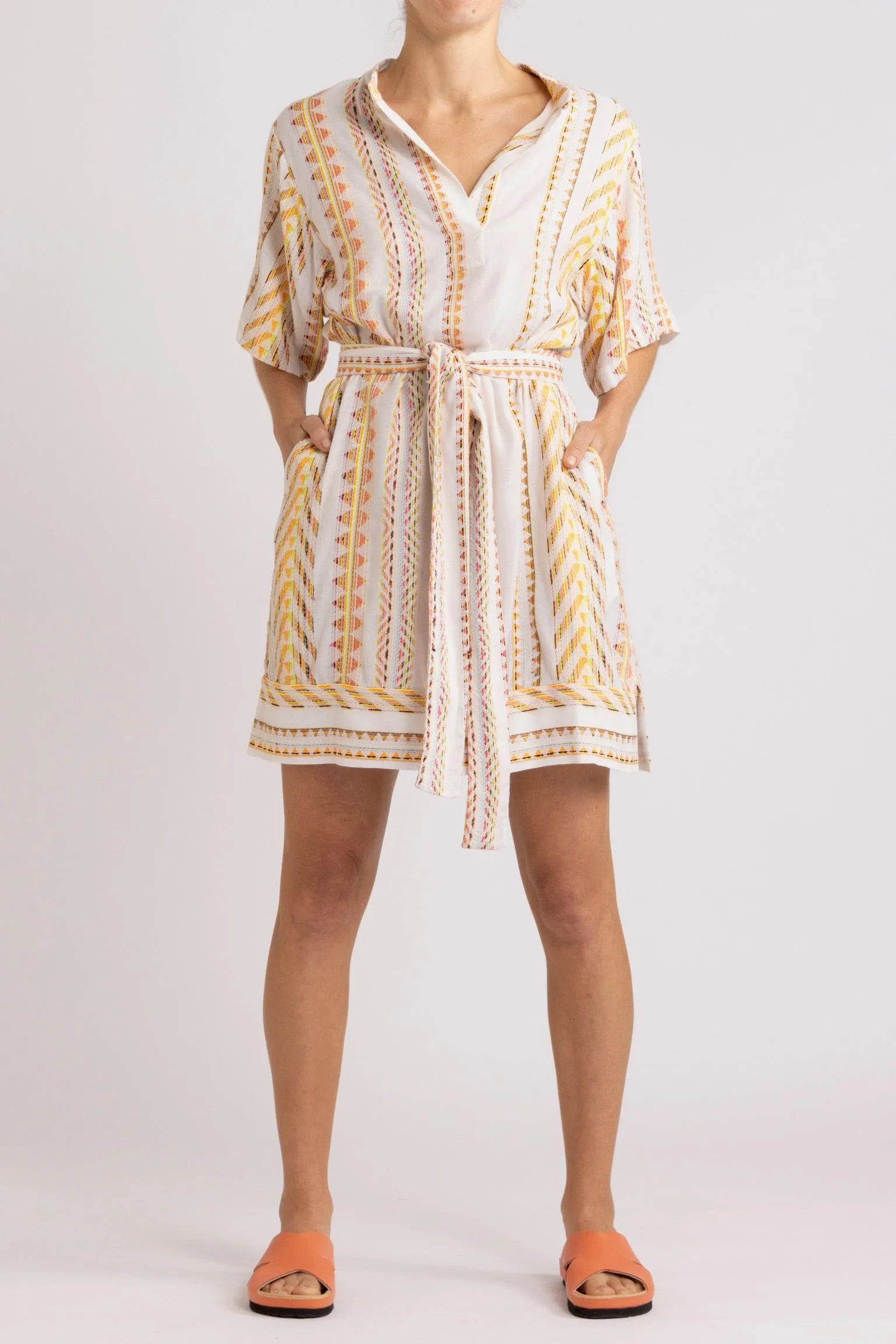 Bridie Kaleidoscope Stripe Short Dress