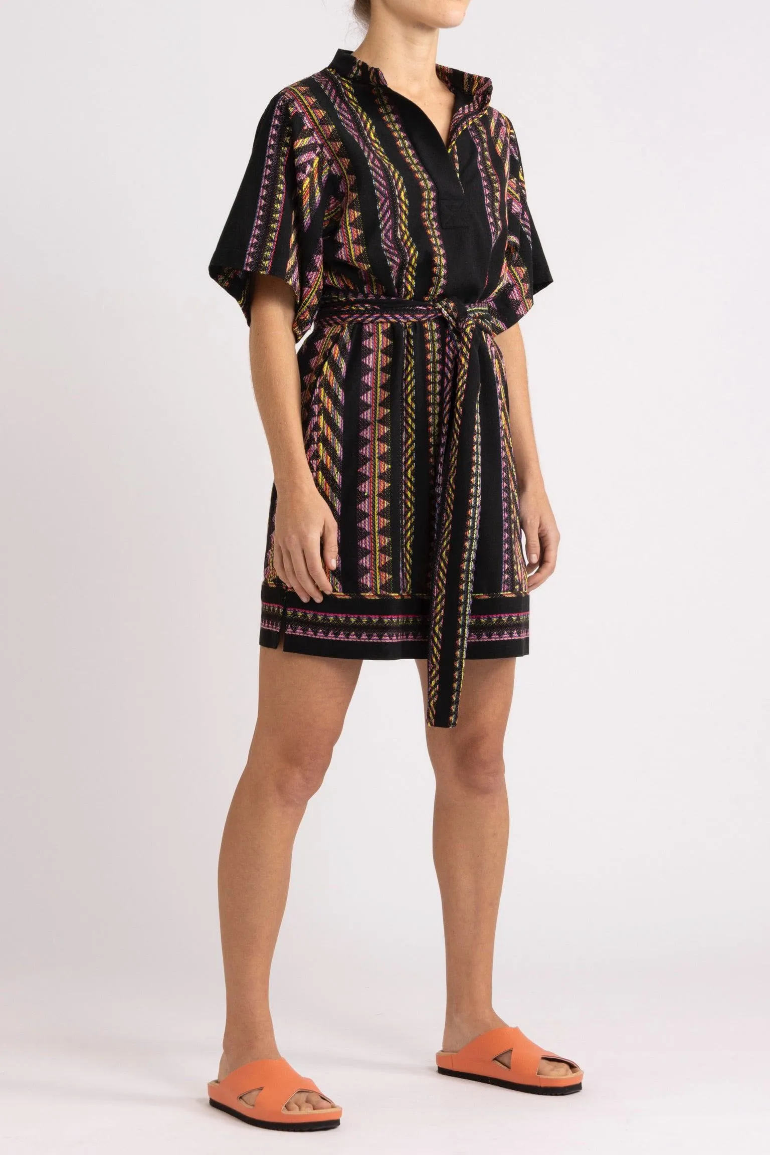 Bridie Kaleidoscope Stripe Short Dress