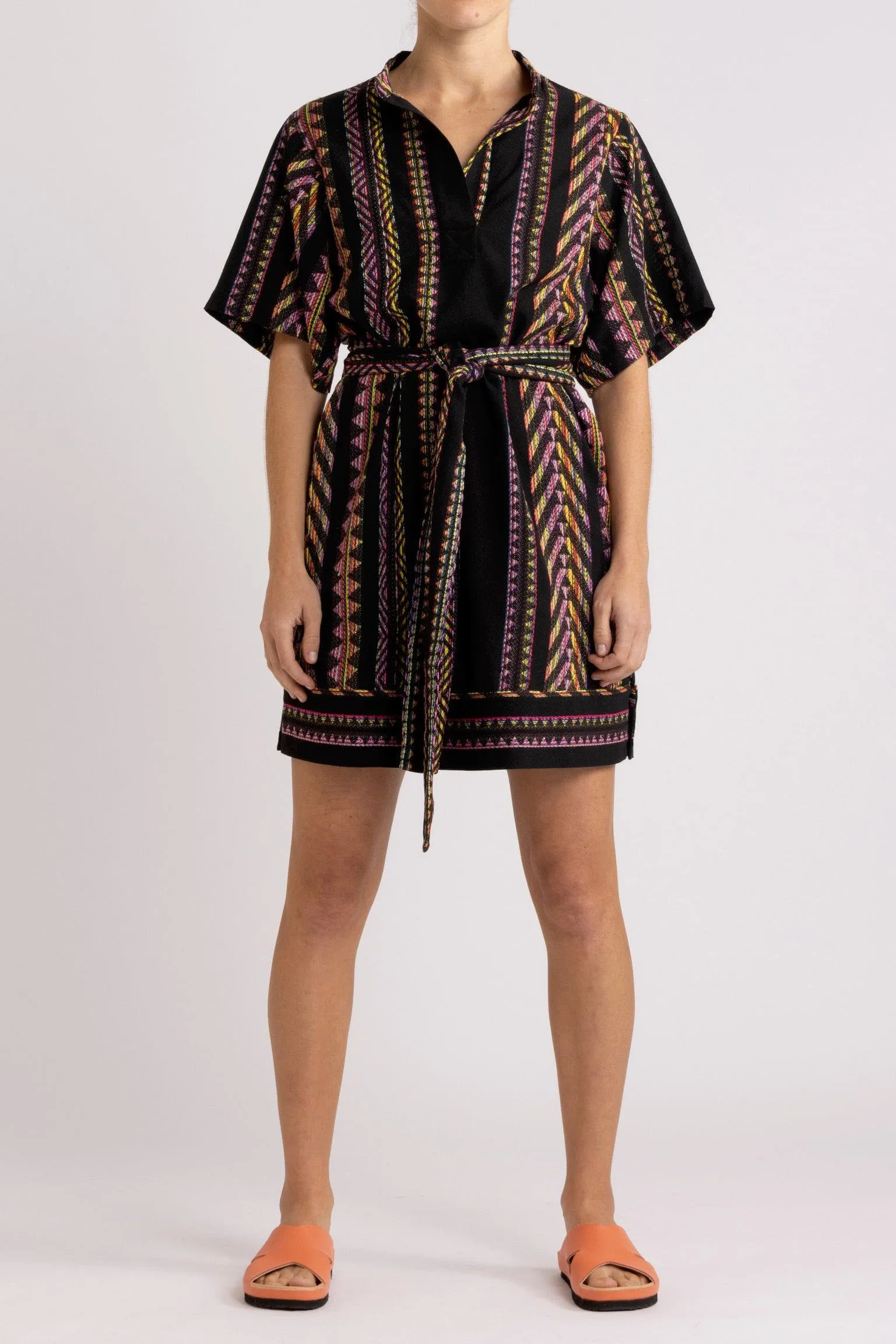 Bridie Kaleidoscope Stripe Short Dress