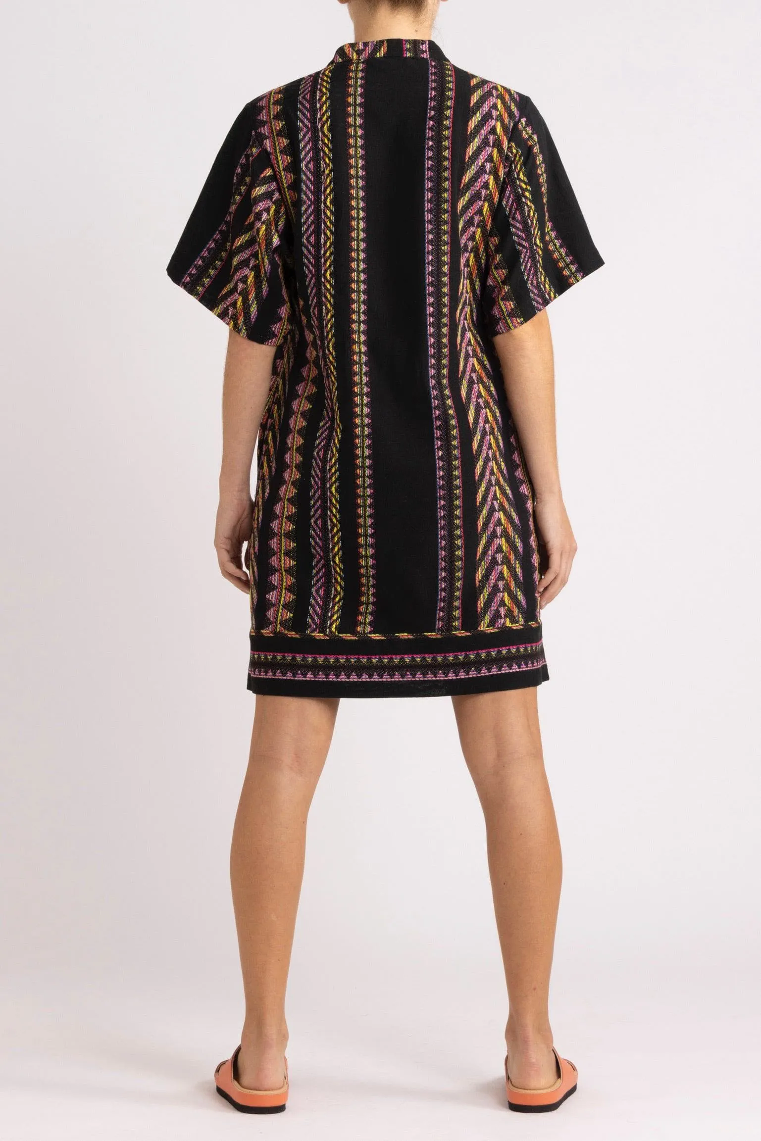 Bridie Kaleidoscope Stripe Short Dress