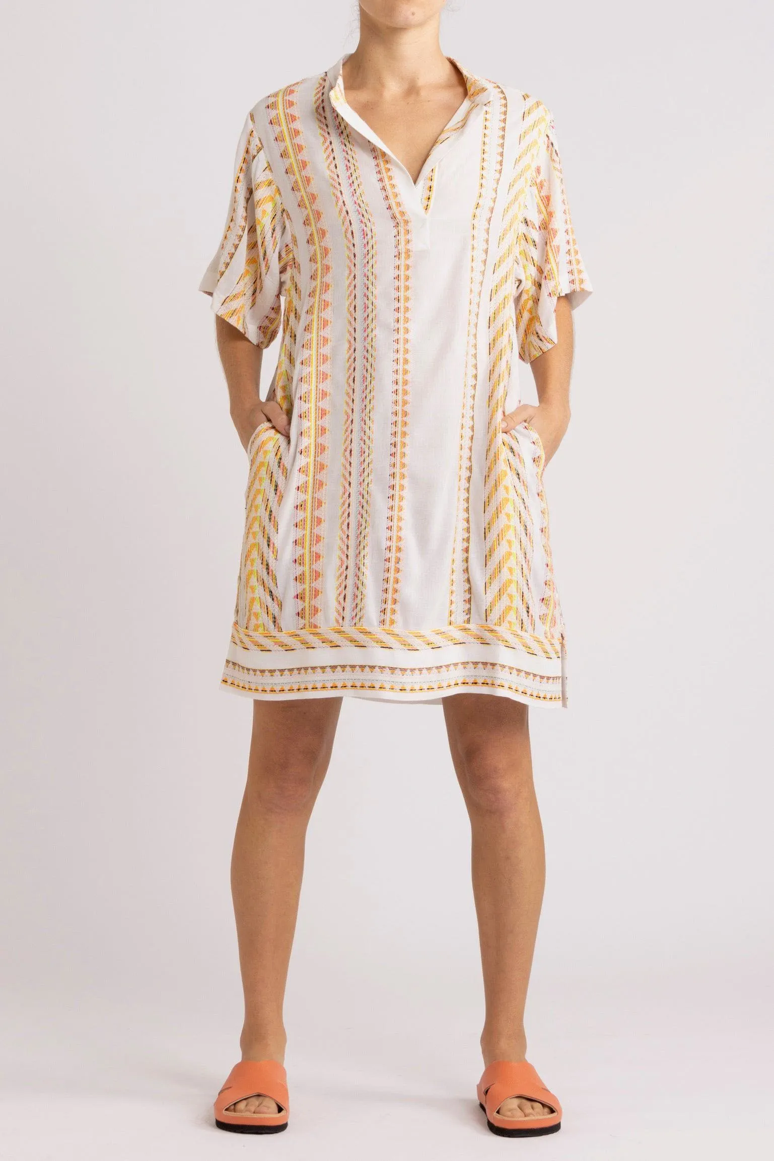Bridie Kaleidoscope Stripe Short Dress