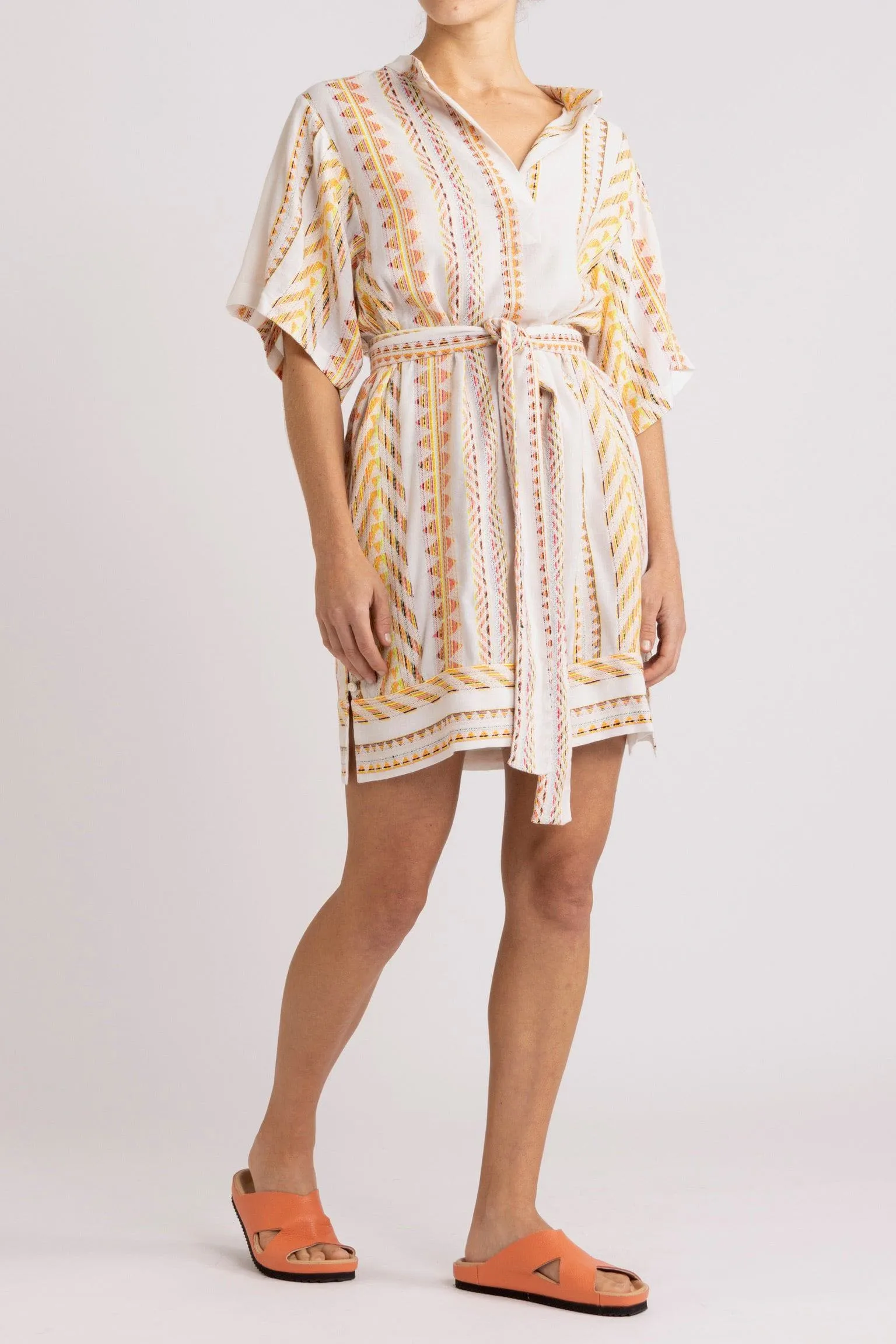 Bridie Kaleidoscope Stripe Short Dress
