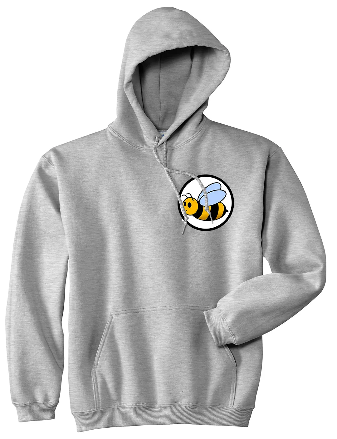 Bumble Bee Chest Mens Pullover Hoodie
