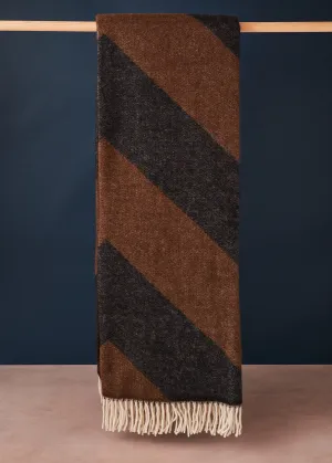 Cocoa 'Angle' Throw Merino Wool