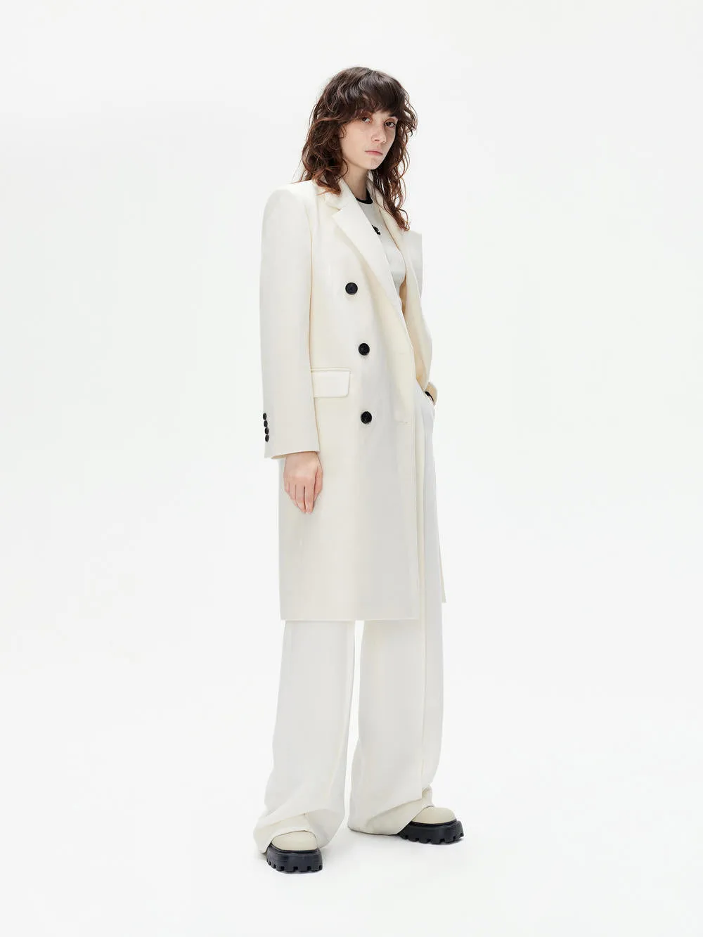 Double Breasted Wool Coat
