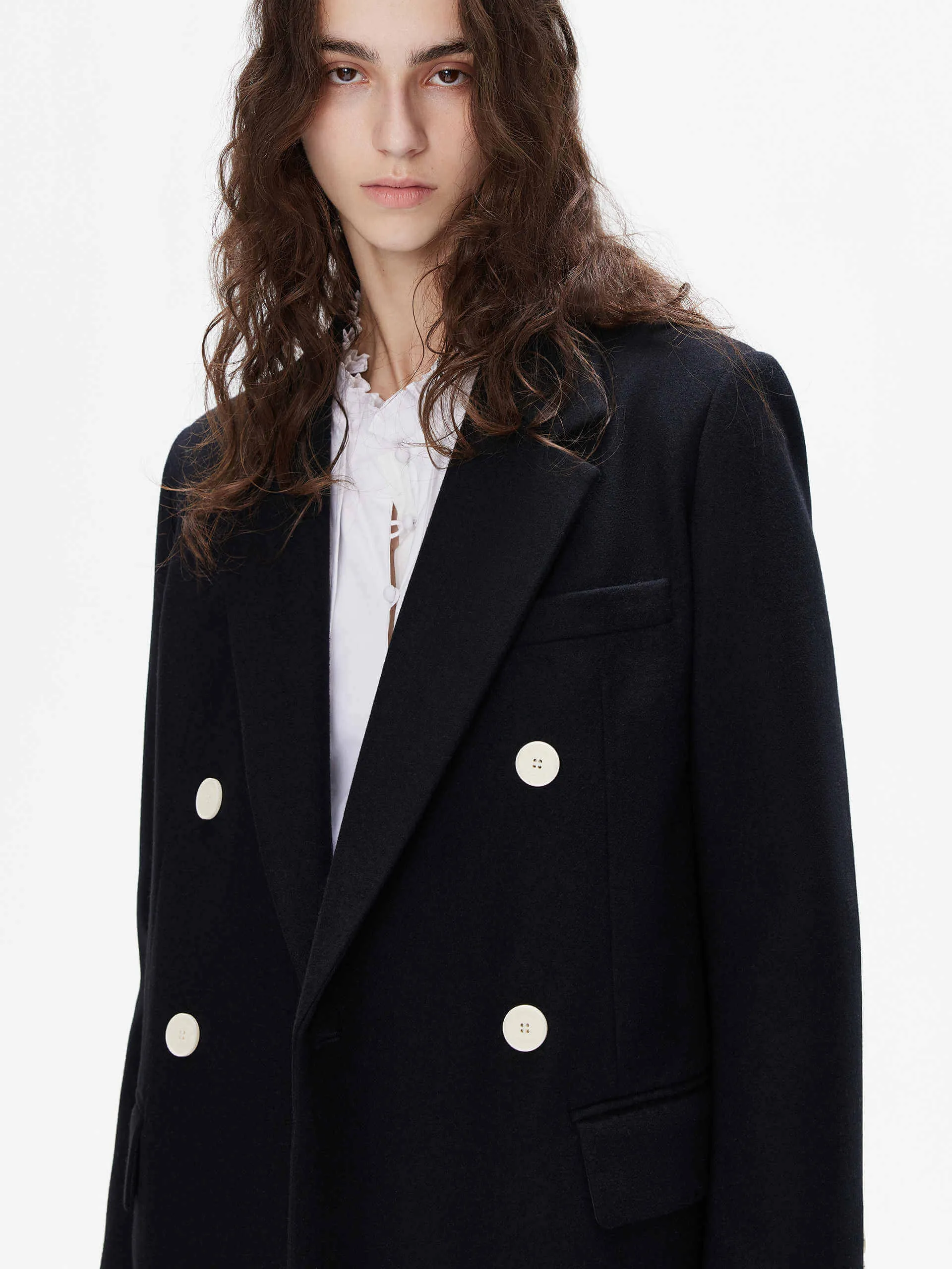 Double Breasted Wool Coat