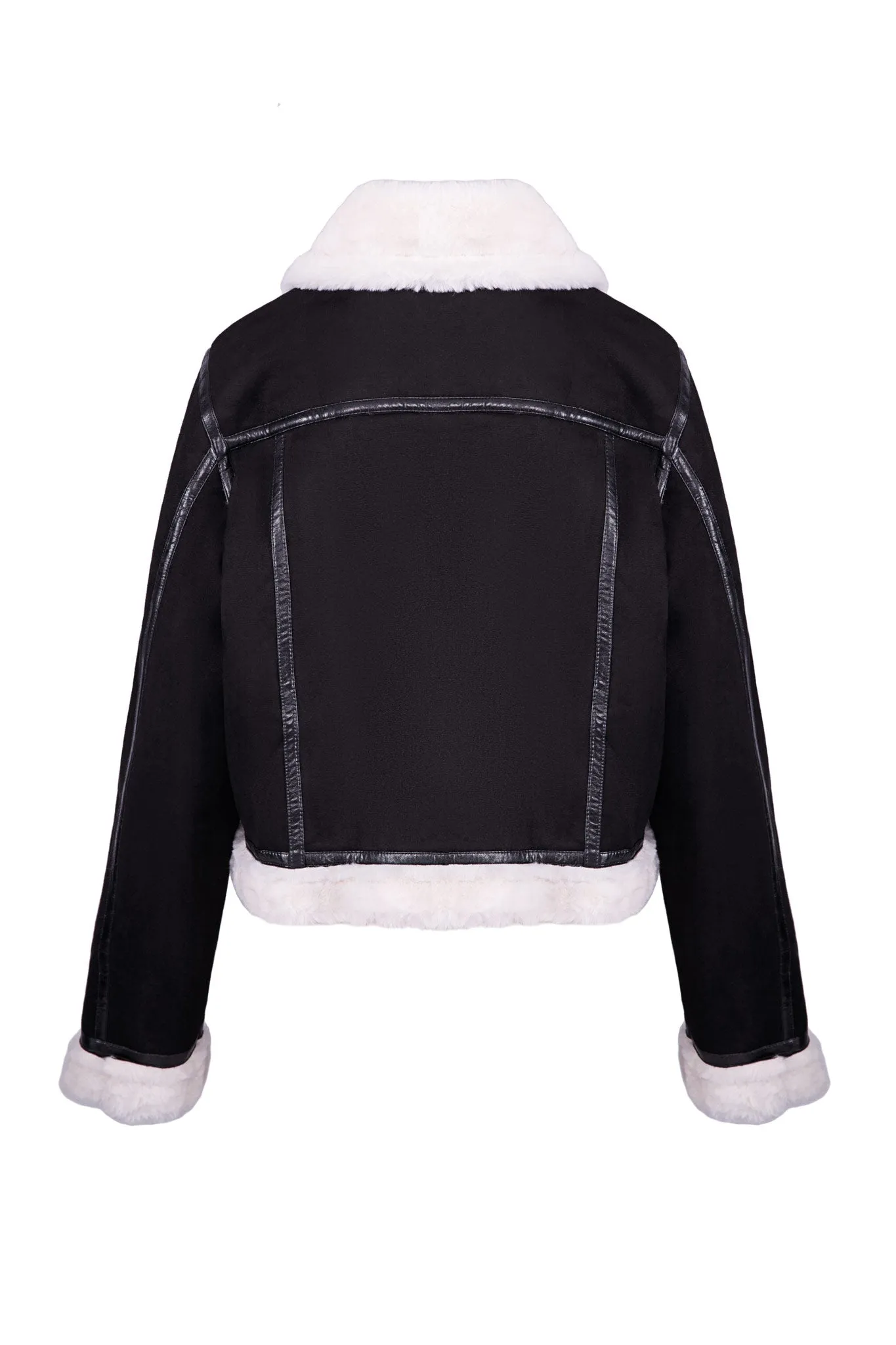 DOUBLE-FACED JACKET WITH FUR INTERIOR