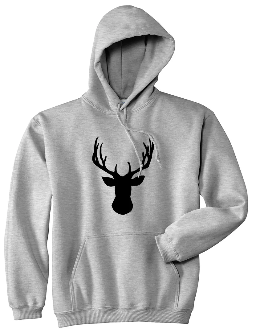 Elk Antler Deer Animal Mens Pullover Hoodie