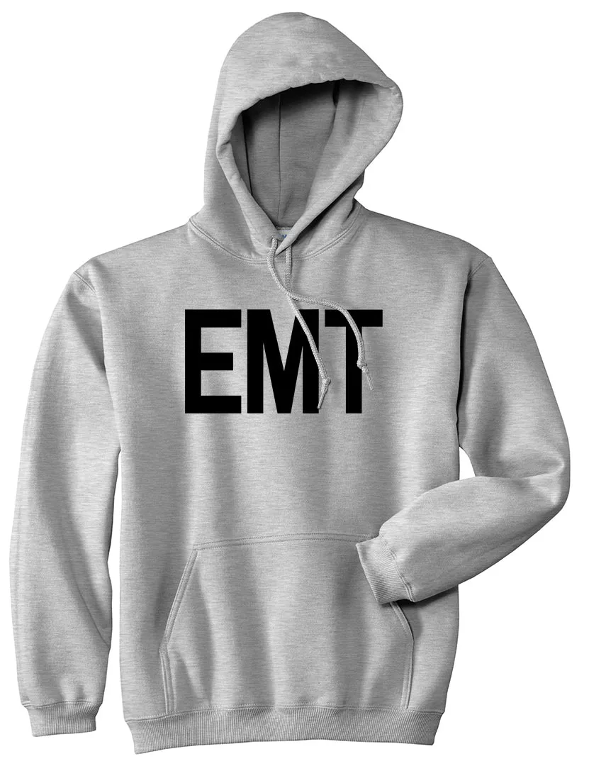 EMT Emergency Badge Mens Pullover Hoodie