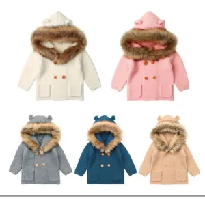 Fur Collar Cardigan
