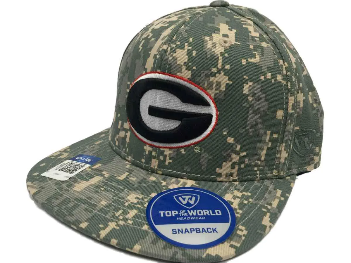 Georgia Bulldogs TOW Digital Camouflage Patriot Snap Adjustable Snapback Hat Cap