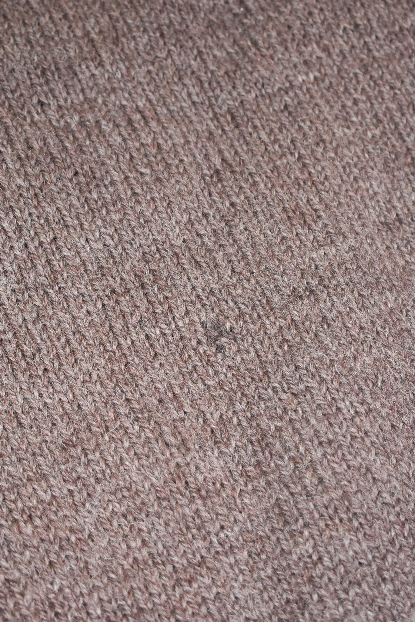 Handknit brown jumper, L
