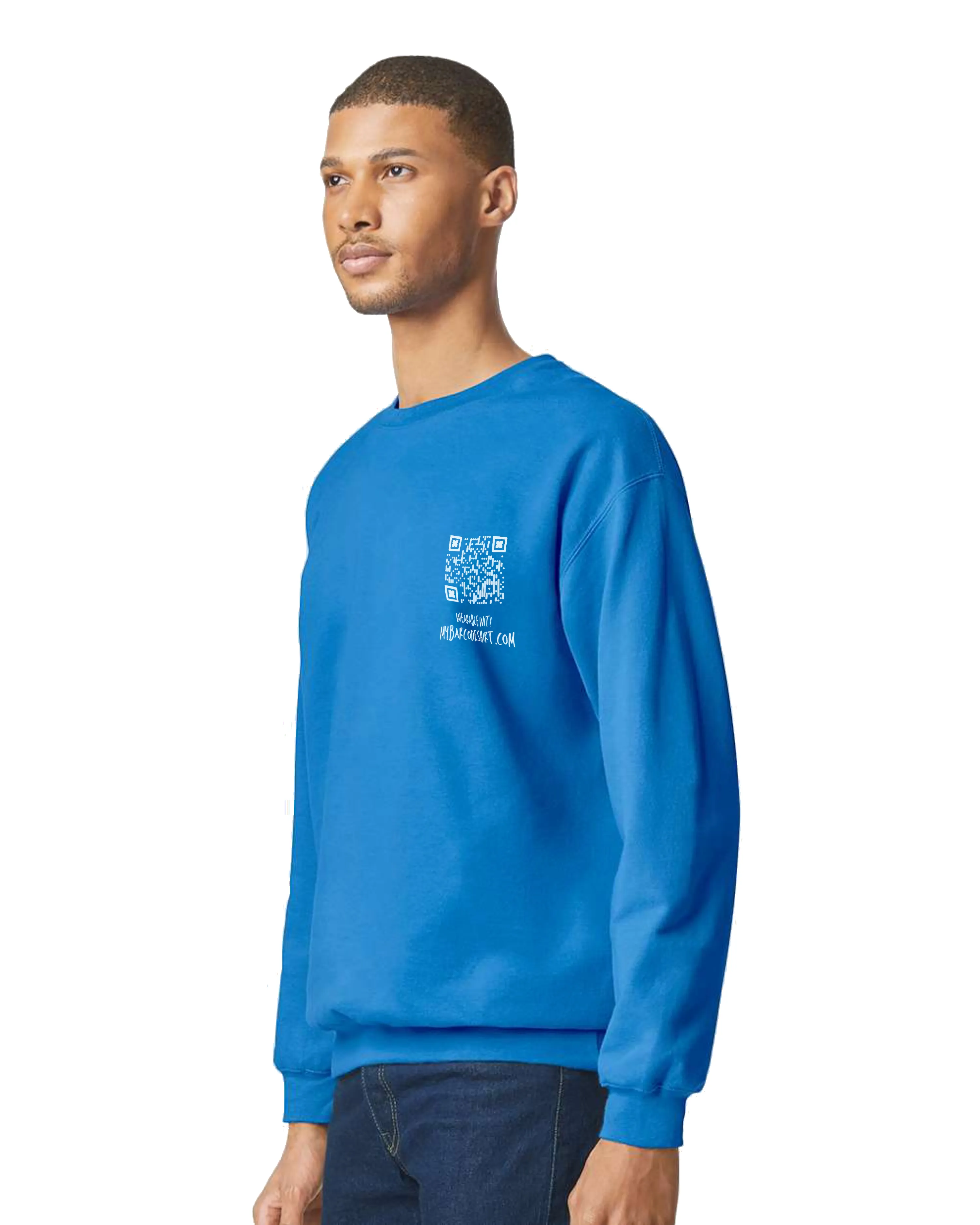 I hate stupid people Crewneck Sweatshirt QR Code