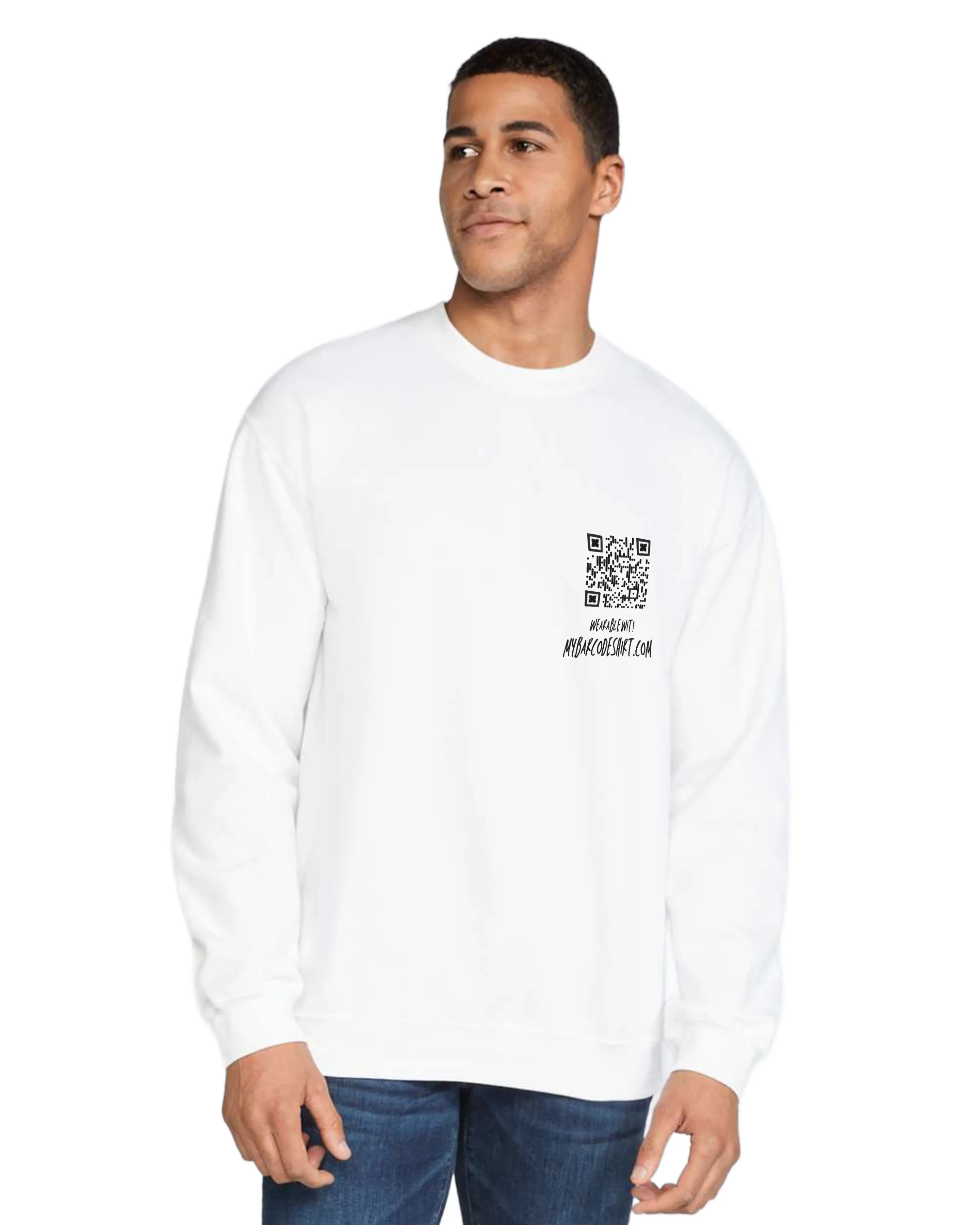 I hate stupid people Crewneck Sweatshirt QR Code
