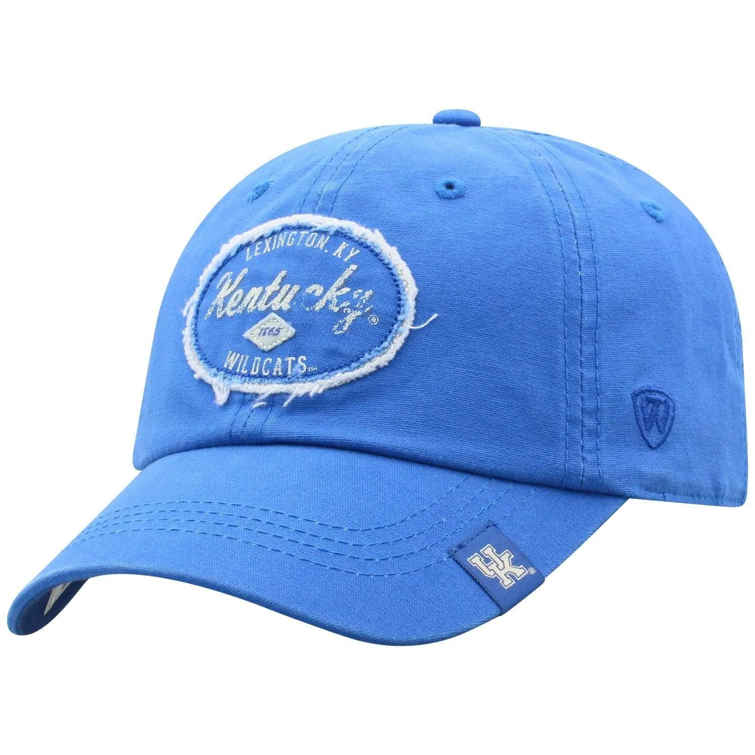 Kentucky Wildcats TOW Royal Blue "Tatter" Patch Logo Adj. Slouch Hat Cap