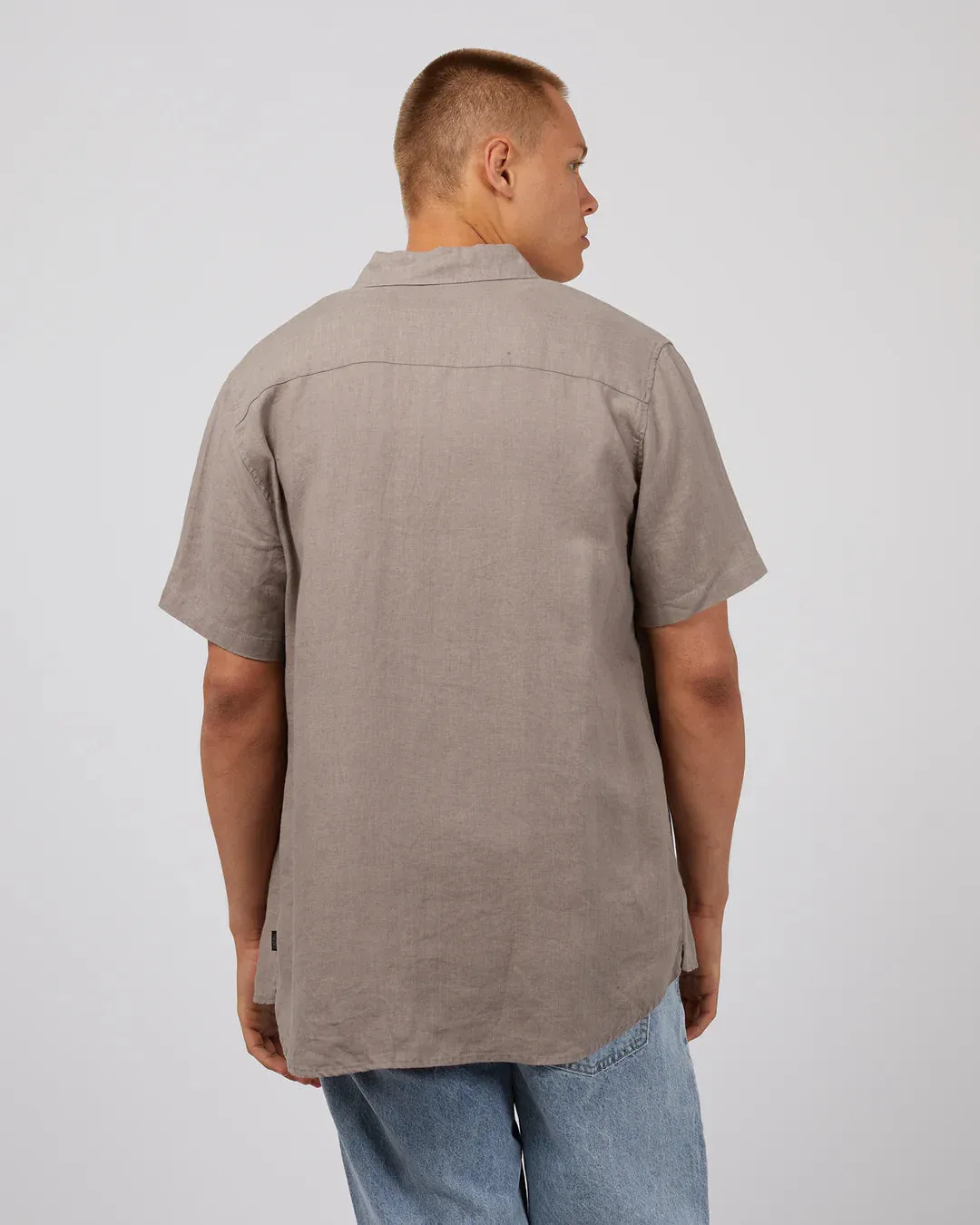 Linen SS Shirt - Mushroom