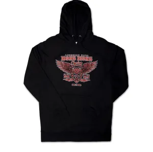 Live to Ride Red Print Fleece Hoodie