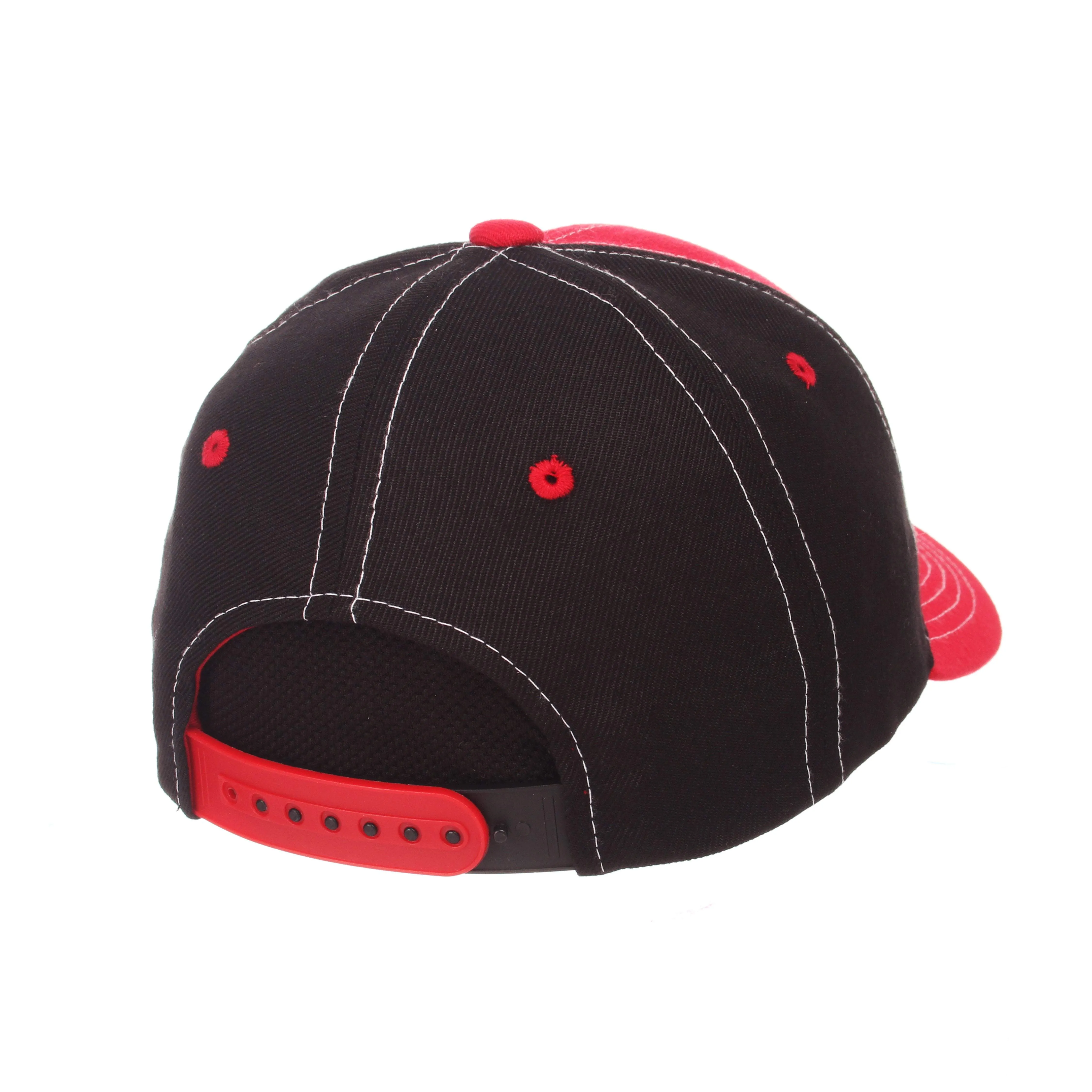 Louisville Cardinals Zephyr YOUTH Red Black Two-Tone "Staple" Snapback Hat Cap