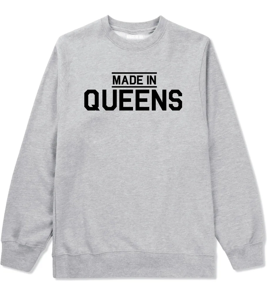 Made In Queens NY Mens Crewneck Sweatshirt