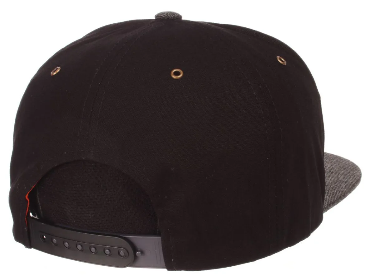 Miami Hurricanes Zephyr Admiral Flat Bill Black Snapback Adjustable Hat Cap