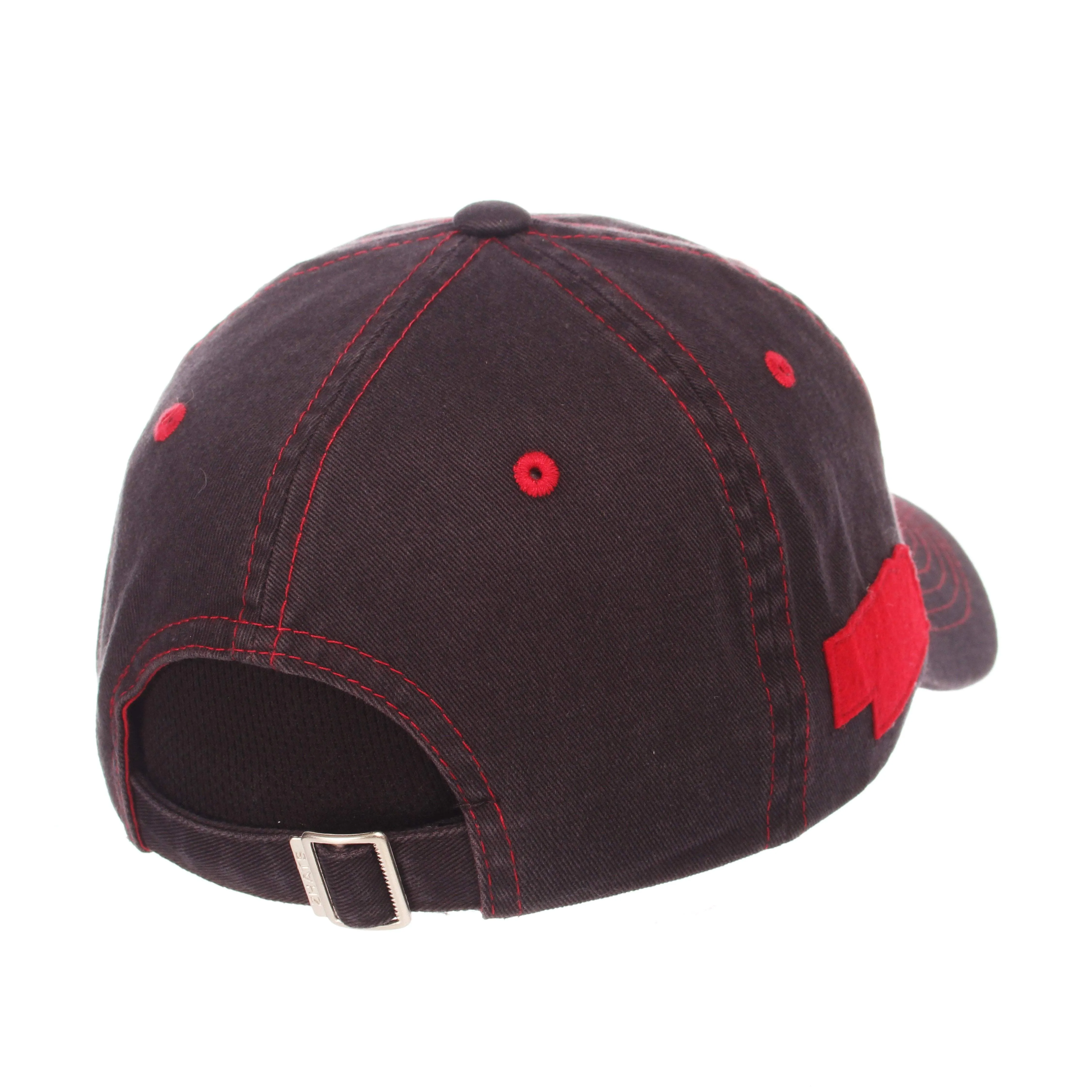 Nebraska Cornhuskers Zephyr Charcoal Gray "Stateside" Adj. Strap Slouch Hat Cap