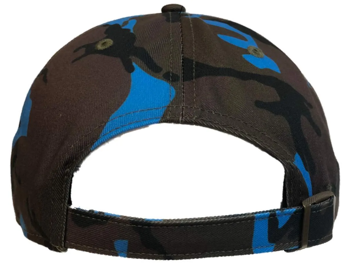 New York Yankees 47 Brand Blue Camo Cameon Clean Up Adjustable Slouch Hat Cap