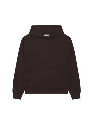 Recycled Wool Jersey Hoodie—chestnut brown