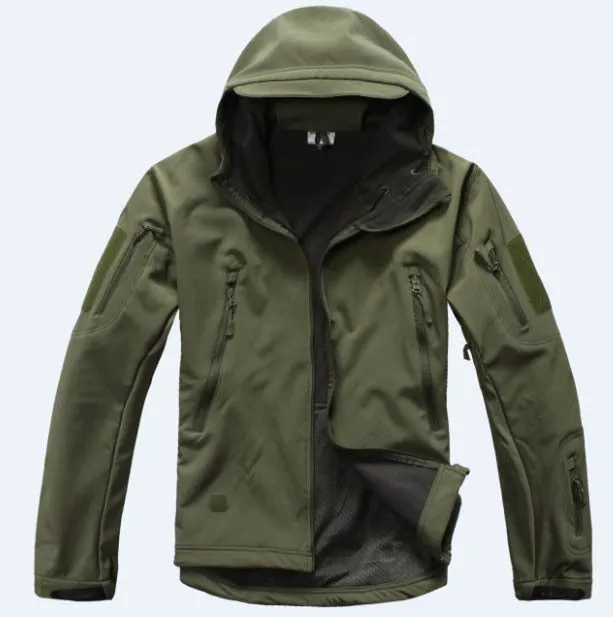 Shark Skin Camouflage Coat Military Jacket Men Waterproof Tactical Softshell Hoodies Army windbreaker Jackets