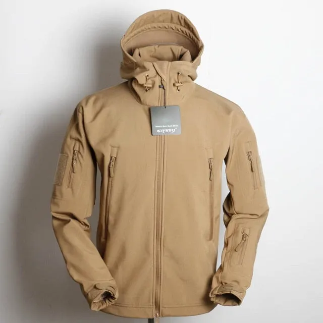 Shark Skin Camouflage Coat Military Jacket Men Waterproof Tactical Softshell Hoodies Army windbreaker Jackets