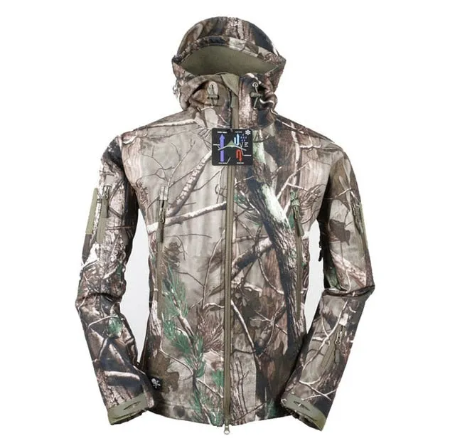 Shark Skin Camouflage Coat Military Jacket Men Waterproof Tactical Softshell Hoodies Army windbreaker Jackets
