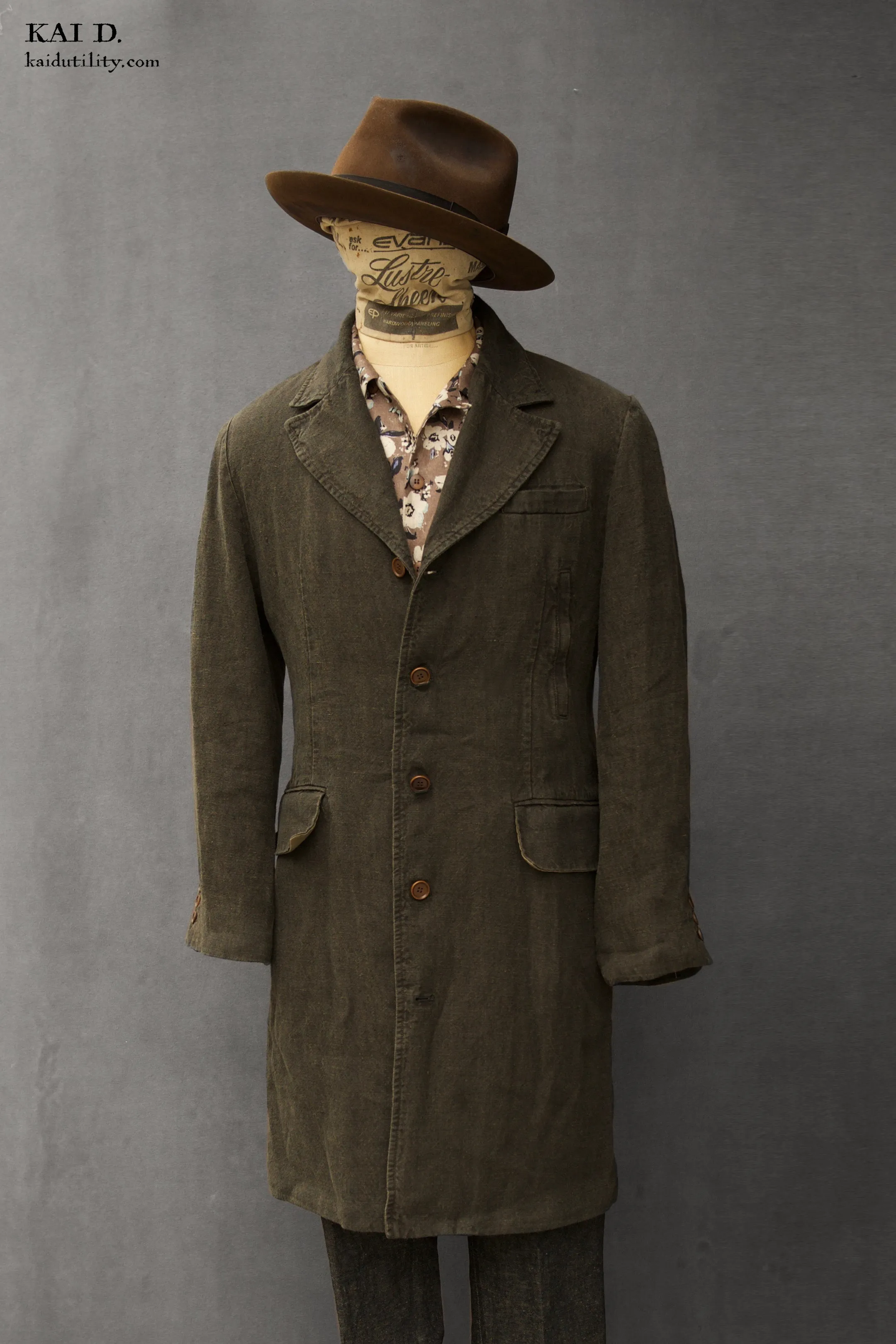 Shelby Coat - Aged Linen - M, L, XL (NO RETURN)