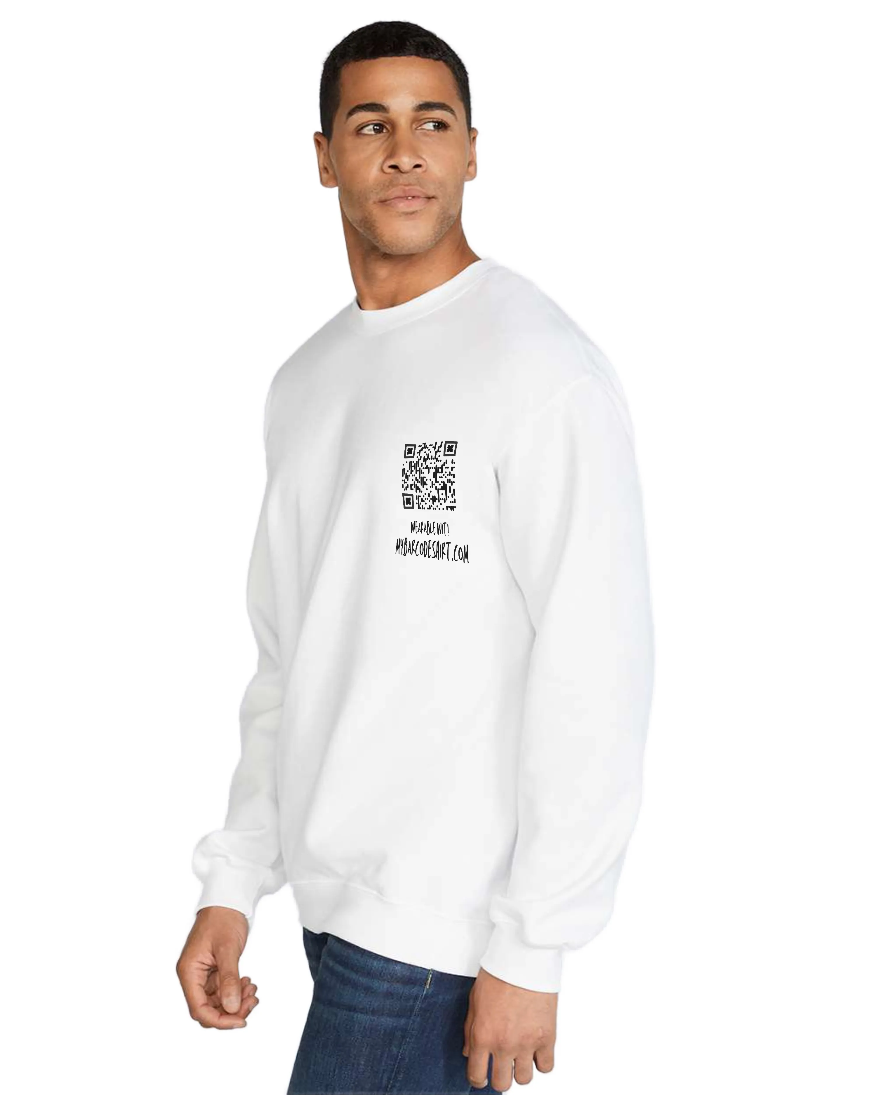 Show Your Tits Crewneck Sweatshirt QR Code