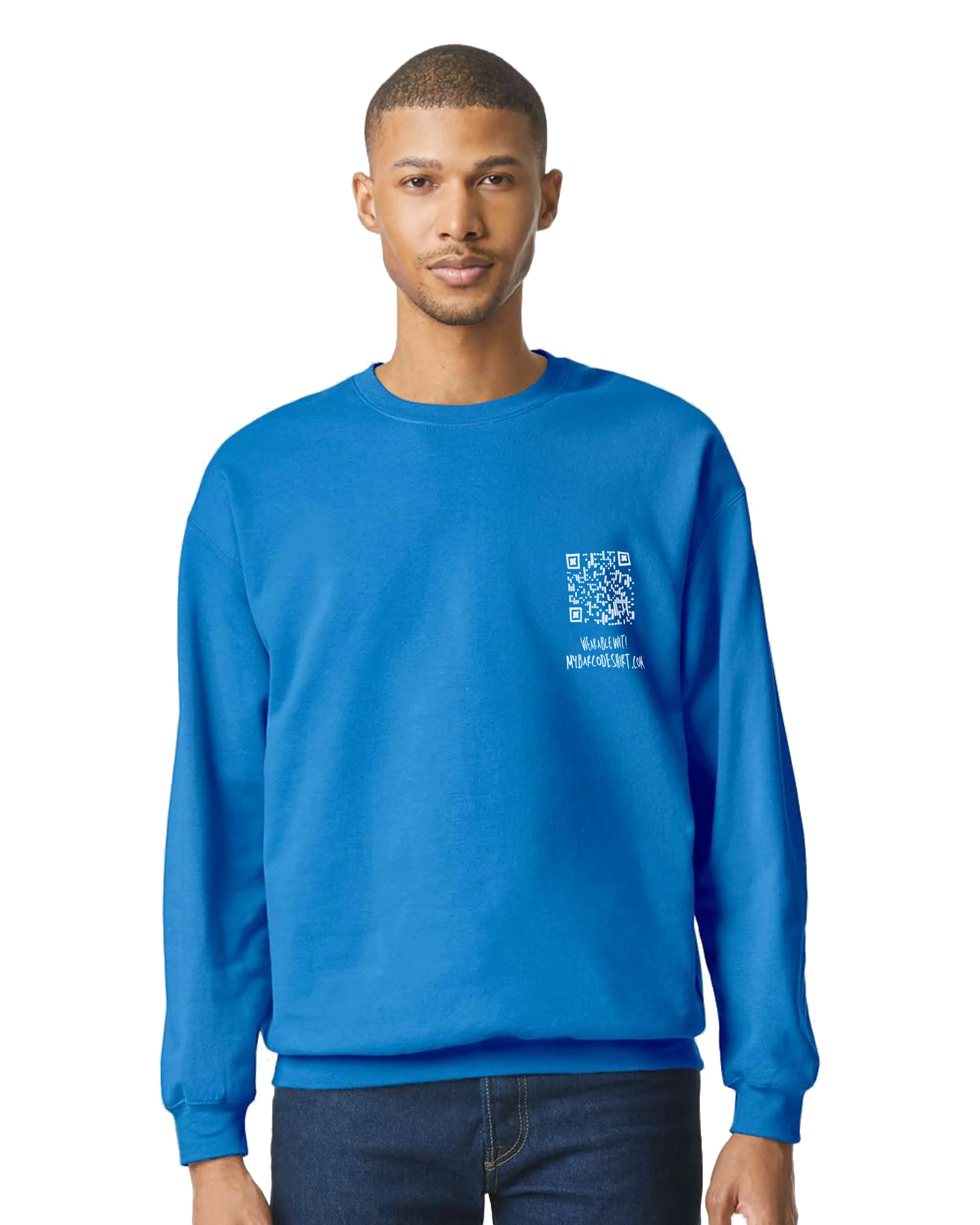 Show Your Tits Crewneck Sweatshirt QR Code