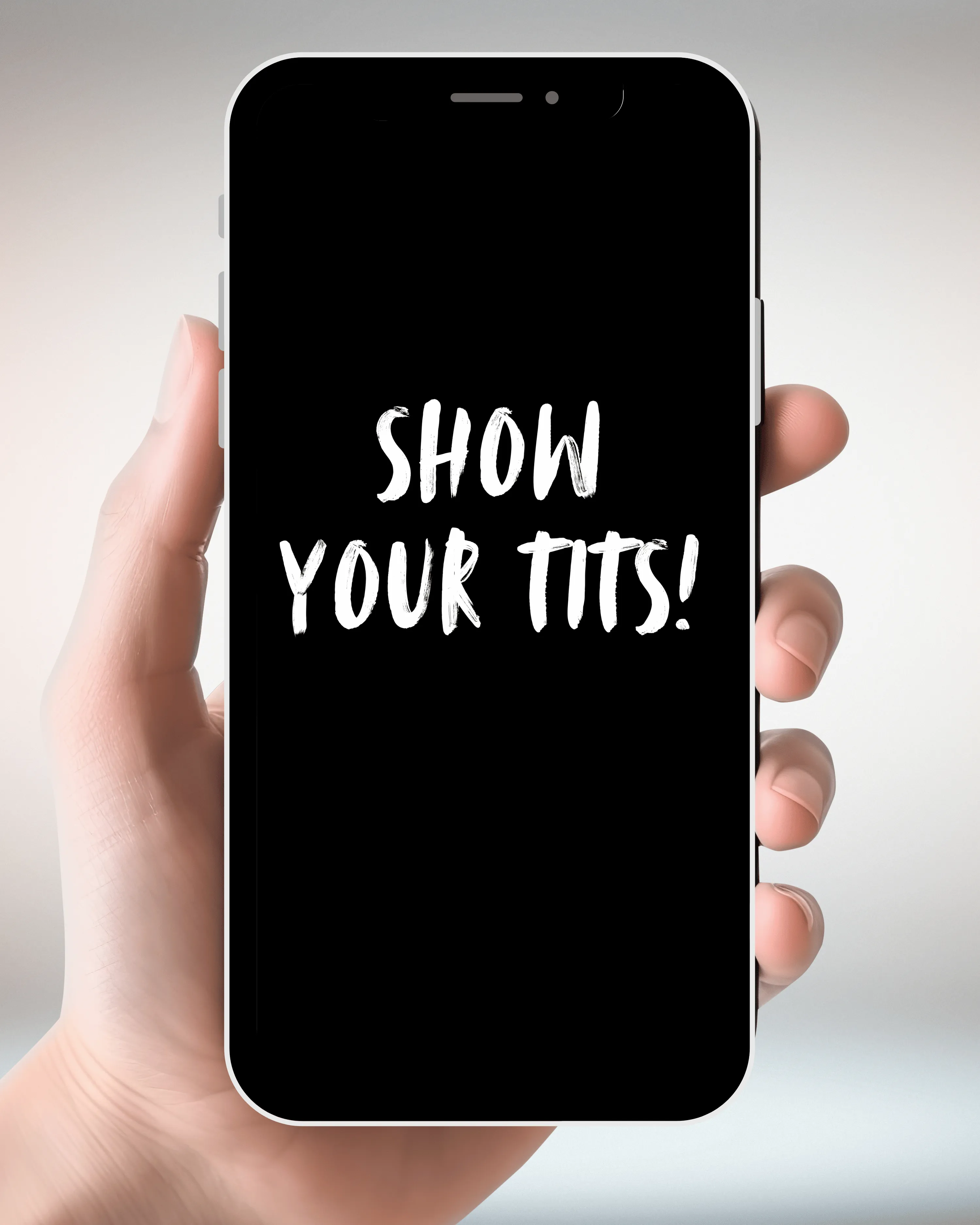 Show Your Tits Crewneck Sweatshirt QR Code