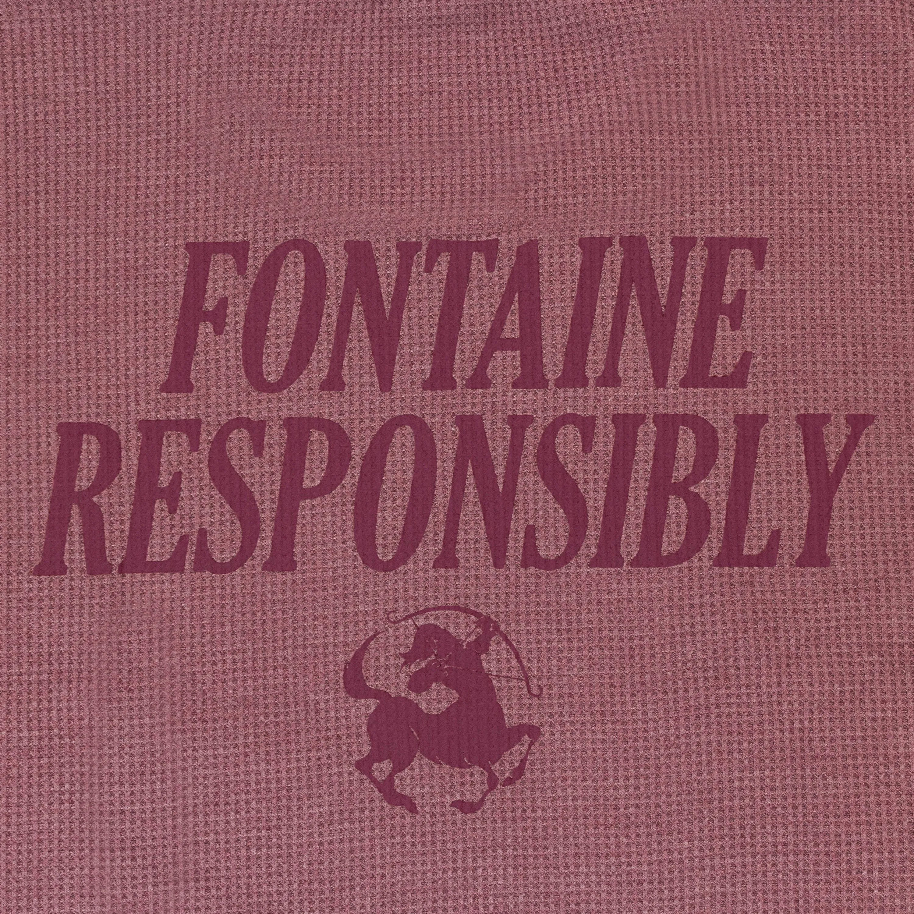 TAINE THERMAL BURGUNDY T-SHIRT