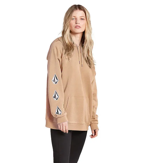 Volcom Women's Iconic Stone Hoodie Hazlenut