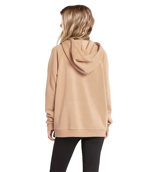 Volcom Women's Iconic Stone Hoodie Hazlenut